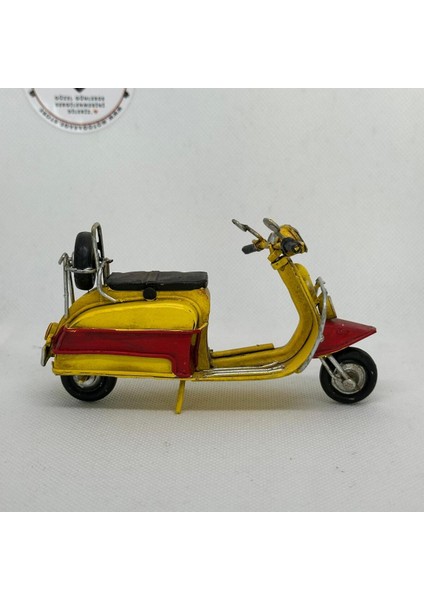 El Yapımı Sarı Kırmızı Mini Vespa Metal Motosiklet Biblo – Retro Figür & Dekoratif Obje fiyatları