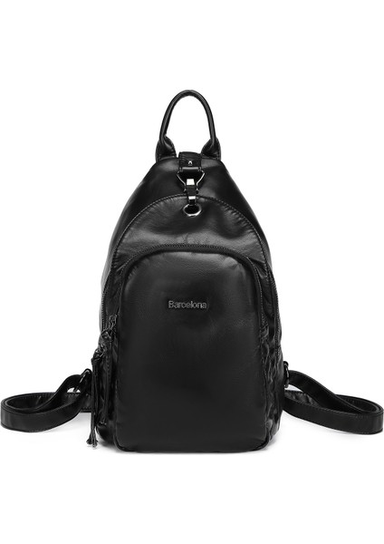 Barcelona Günlük Spor Küçük Boy Kadın Sırt Çantası 1639 Siyah fiyatları