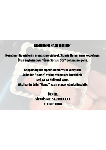 Kişiye Özel Isim Yazılı Kurabiye Kalıbı – Özel Tasarım fiyatları