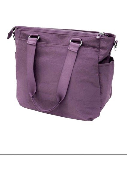 Çok Cepli Kadın Omuz Çantası Orta Boy Günlük HV4000 Mor fırsatları