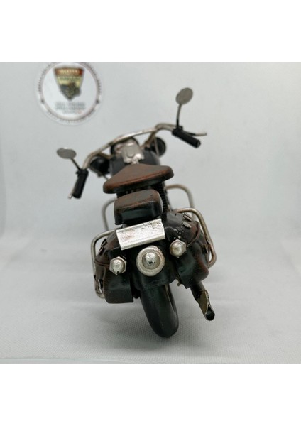 El Yapımı Siyah Chopper Metal Motosiklet Biblosu – Retro Koleksiyonluk Cruiser Figür fırsatları