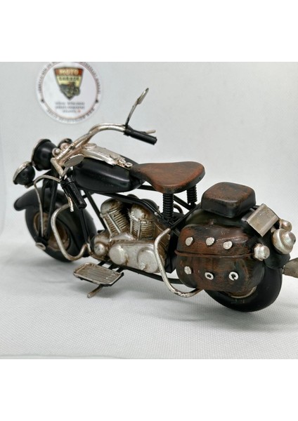 El Yapımı Siyah Chopper Metal Motosiklet Biblosu – Retro Koleksiyonluk Cruiser Figür indirimleri