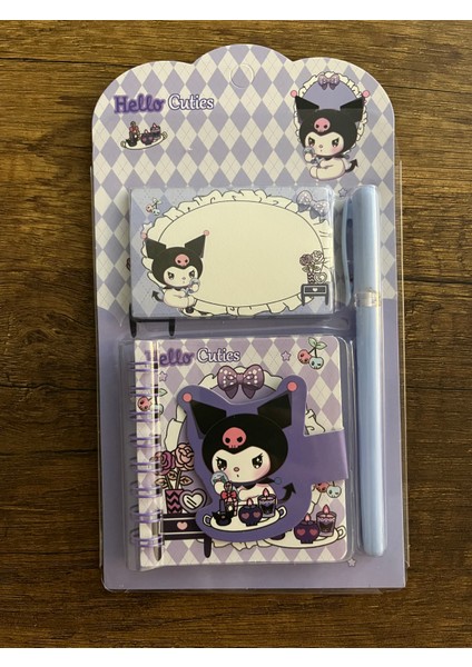 Kırtasiye Okul Seti Kuromi Hello Kitty Cinnamoroll My Melody Not Defteri ve Kalem Set