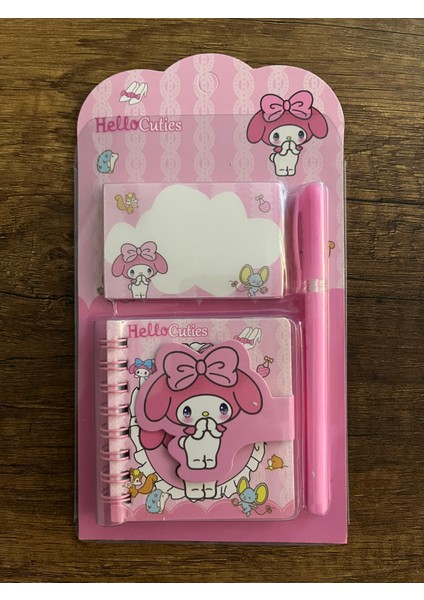 Kırtasiye Okul Seti Kuromi Hello Kitty Cinnamoroll My Melody Not Defteri ve Kalem Set