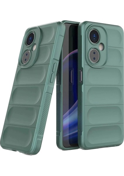 Vivo Y27 Kılıf Optimum Silikon - Koyu YEŞIL-(5796)