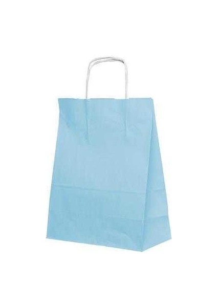 32*41*12 Mavi Saplı Kağıt Çanta 24 Adet