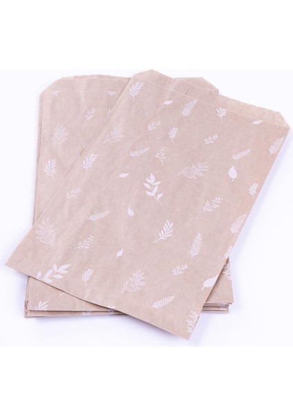 Yaprak Desenli Kese Kağıdı, Kraft 18X30-10 Adet