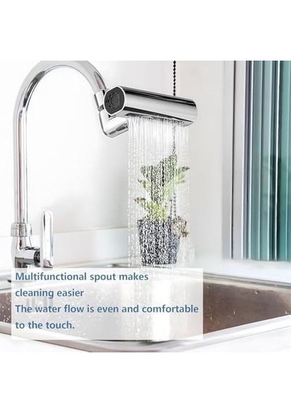 360 Derece Döner Şelale Musluk Başlığı - 4 Fonksiyonlu Mutfak Batarya Başlığı fiyatları