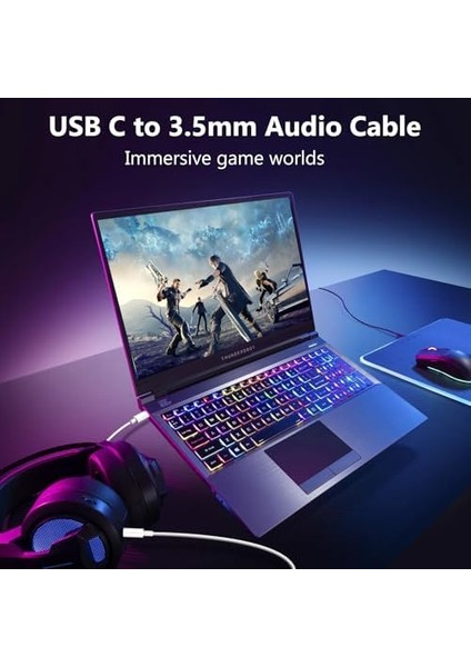 USB C - 3,5 mm Ses Aux Jak Kablosu, iPhone 15 Için Aux Kablosu, Tip C - 3,5 mm Kulaklık Araba Stereo Kablosu, iPhone 15 Plus /15 Pro Max ile Uyumlu, Samsung Galaxy S23 S22 Note 20, Pixel 5 Xl modelleri