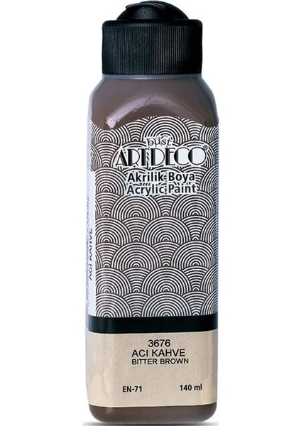 Akrilik Boya, 140ML, Acı Kahve 3676