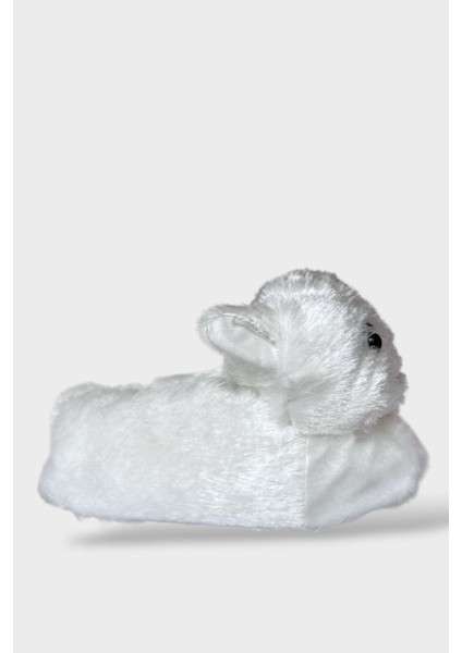 Kadın Sevimli Kedi Figürlü Peluş Panduf Gri indirimleri