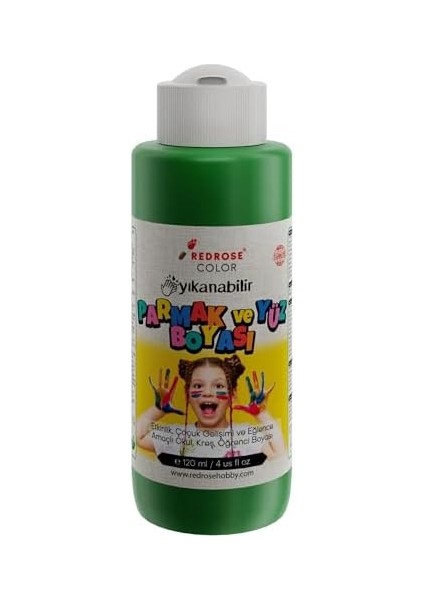 Rose Yeşil Parmak Boyası 120 ml modelleri