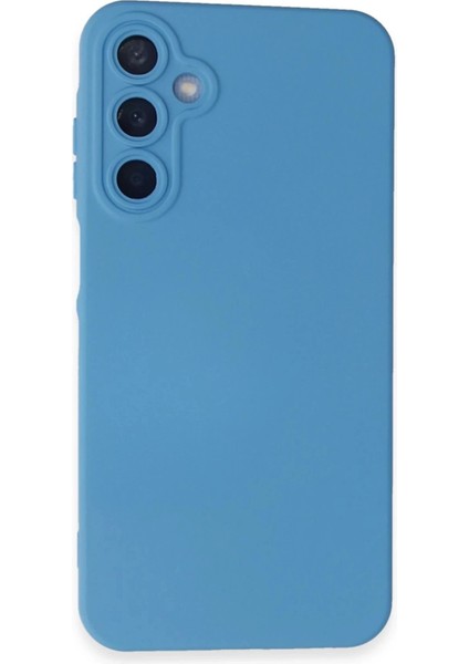 Samsung Galaxy A55 5g Kılıf Nano Içi Kadife Silikon - MAVI-(5796)