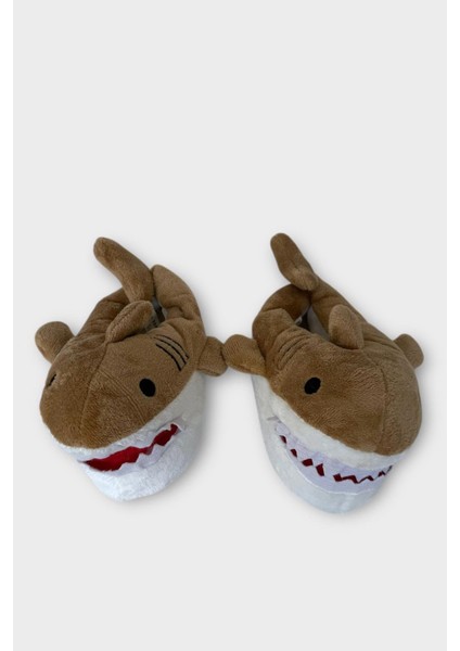 Kadın Köpek Balığı Figürlü Panduf Vizon fırsatları