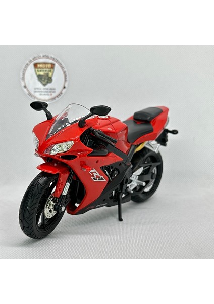 Yamaha Yzf-R1 Kırmızı 1:12 Alloy Diecast Maket Motor – Metal Model Motosiklet