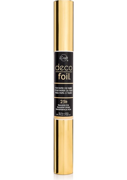 Thermoweb Deco Folie Transfer Tabelle 31,8 cm X25 'roll, Gold, 33,02 x 5,08 x 5,08 cm