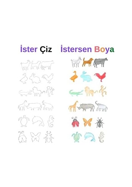 Karınca Ahşap Eğlenceli Eğitici Hayvanlar Çizim Kalıpları fiyatları