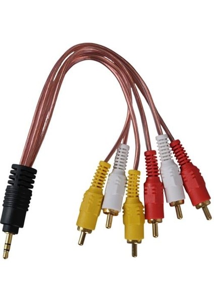 3.5 mm Stereo Erkek -6 Tos Erkek 5+1 Ses Sistemi Kablosu fiyatları