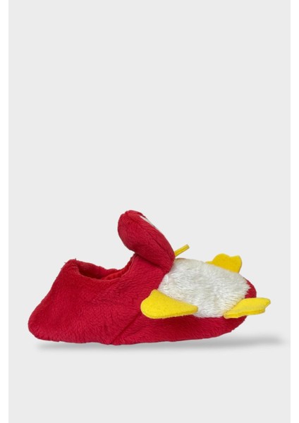 Çocuk Sevimli Ördek Figürlü Unisex Panduf Kırmızı fırsatları