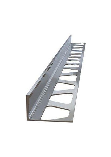 10 mm Alm. Parlak Gri Seramik Köşe L Bitim Profili