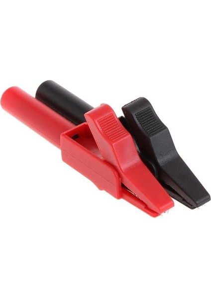 IC-243B 4mm Banan Jak Girişli Krokodil Catıı (2li Takım Siyah-Kırmızı) fiyatları