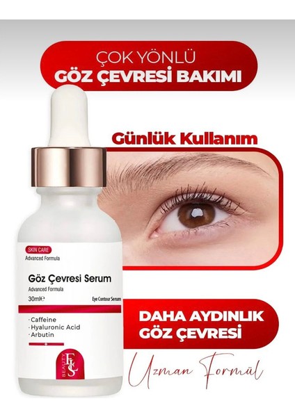 , Göz Altı Serum – Torba, Morluk ve Koyu Halkalara Karşı Aydınlatıcı, Canlandırıcı ve Nemlendirici 30 ml