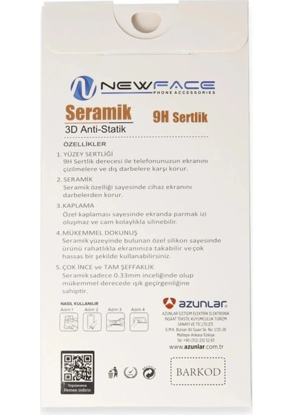 Samsung Galaxy A05S 3D Antistatik Mat Seramik Nano Ekran KORUYUCU-(5796) modelleri
