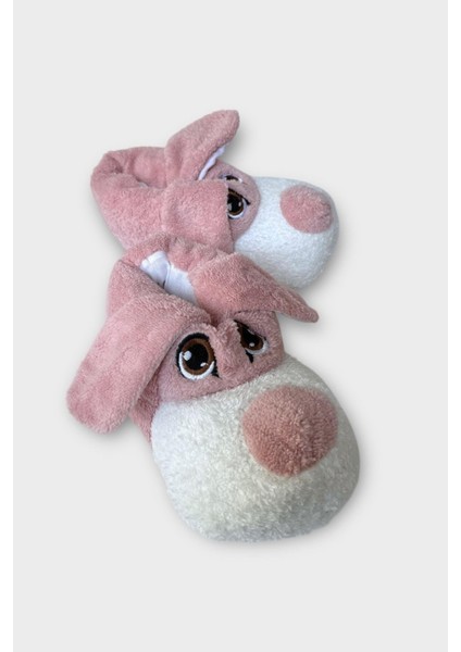 Unisex Panduf Ses Yapmayan Ev Patiği Pudra - Beyaz fırsatları