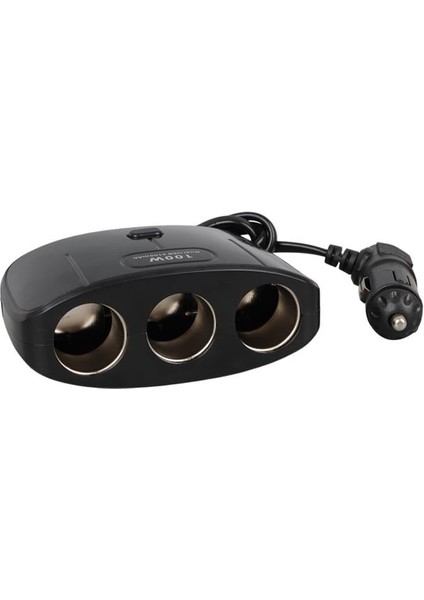 Olesson 1635 12-24V Çift USB Girişli 100W 70 cm Kablolu 3'lü Araç Çakmak Çoklayıcı 100X66X40MM fiyatları