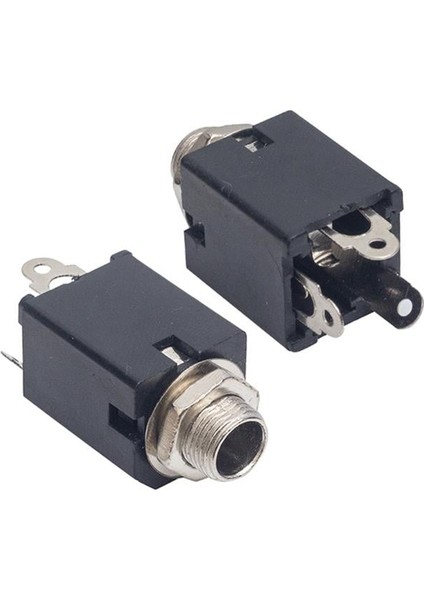 6.3mm Gitar Jack Şase Stereo Dik