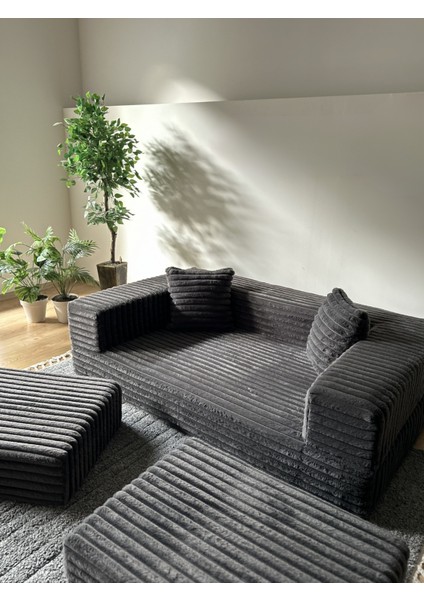 Softora Koltuk/yatak – 2’si 1 Arada Yataklı Koltuk Katlanır Kanepe Kadife Kumaş