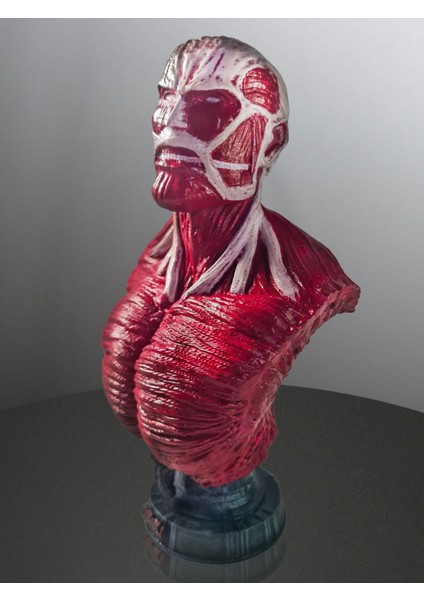 3D Attack On Titan Colossal Titan Büst, Colossal Titan, Anime Figür Hediye modelleri