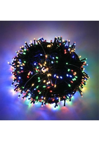 10 Metre 100 LED Fişli Eklemeli Siyah Kablo Renkli LED Aydınlatma Yılbaşı Düğün Nişan New Year fiyatları