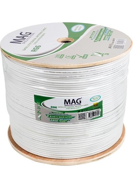 Mag RG59 Fa Mini Dual Bitişik Kablo 300 mt fiyatları