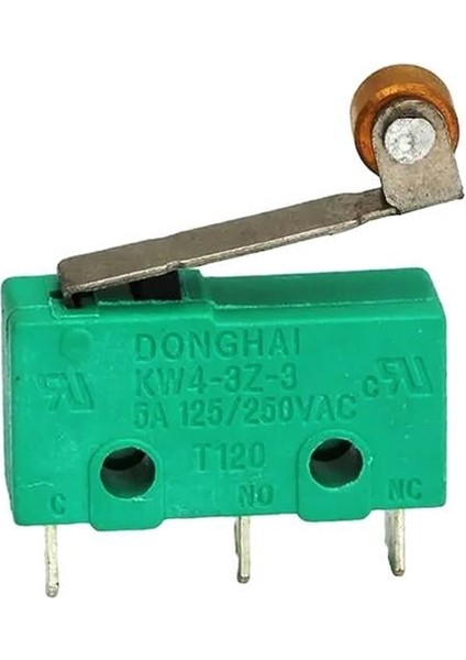 Powermaster Micro Switch Lehim Bacak Makaralı 5A 250 Vac IC-168