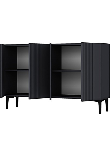 KA1203A-CORSA Konsol, Çok Amaçlı Dolap, Kahve Köşesi, Tv Sehpası 120CM Antrasit indirimleri