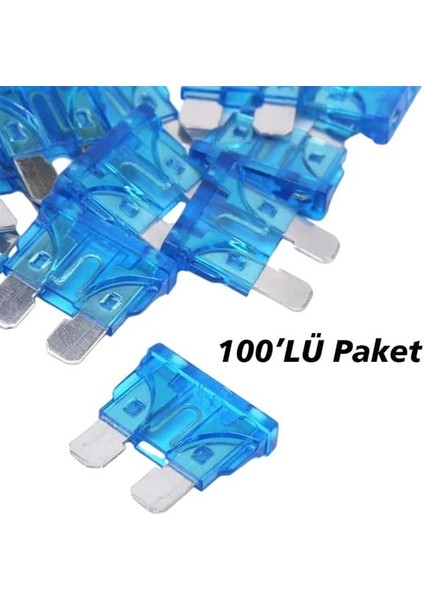 Powermaster 15 Amper Aşırı Yük ve Kısa Devre Koruma Bıçaklı Oto Sigortası (100LÜ Paket) modelleri