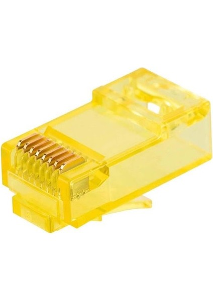 Powermaster PM-22700 RJ45 RJ45 Cat6 8p/8c Sarı Soket (100'LÜ Paket)