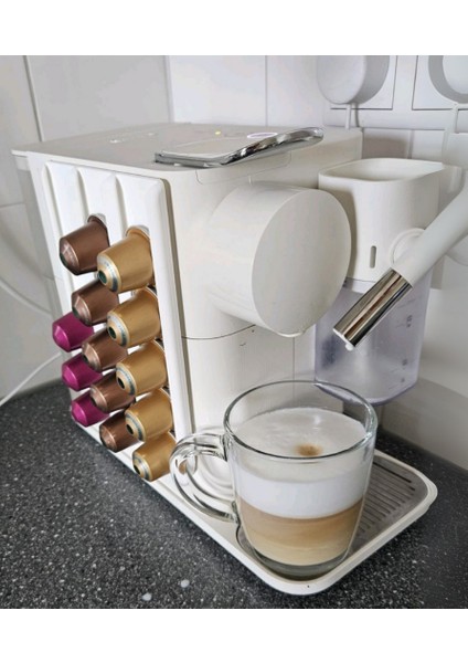Kapsül Kahve Tutucu Düzenleyici Beyaz Organizer