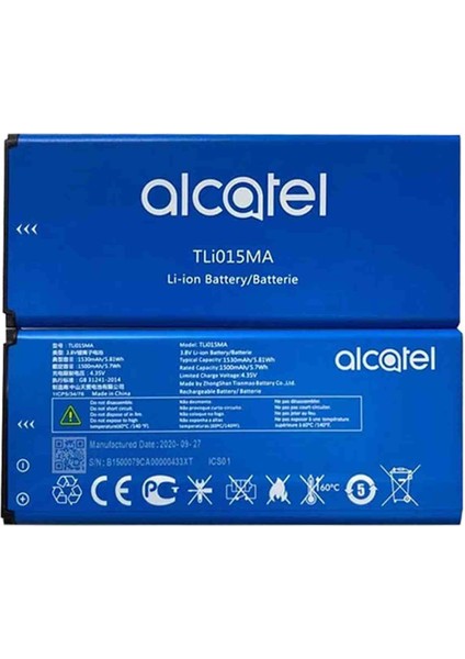 Alcatel One Touch Pixi 4 TLI015MA Batarya (2025 Üretim) Ot 4034 4034D 1530 Mah fiyatları