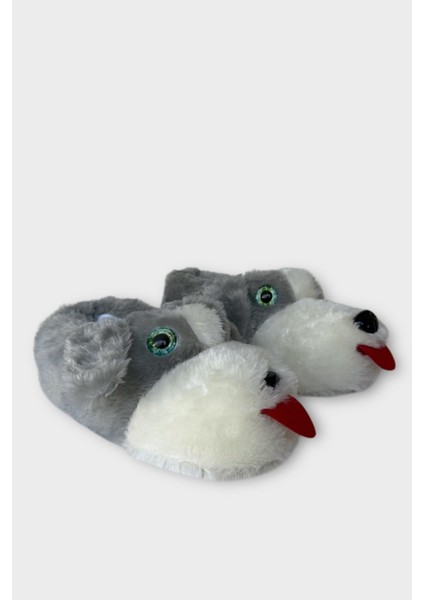 Unisex Cam Gözlü Kışlık Sıcak Tutan Panduf Gri modelleri