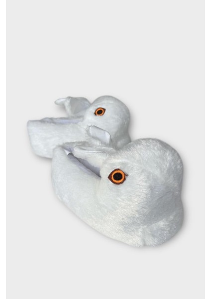 Tavşan Model Şişme Peluş Çocuk Panduf Beyaz fiyatları