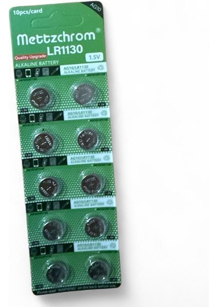 AG10 LR1130 389 SR1130 189 1.5V Alkaline Düğme Pil 20 Adet