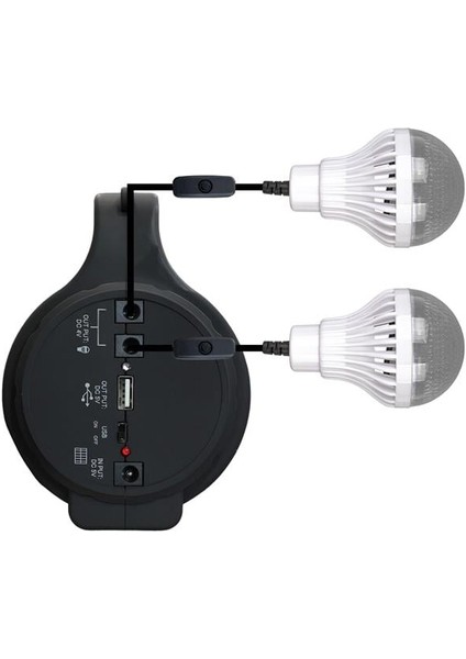 Powermaster 10 Watt 22 Smd Ledli Solar Panelli 3 Ampullü Usb-Mp3-Radyo Destekli Solar Fener YJ-1908TSYK fiyatları