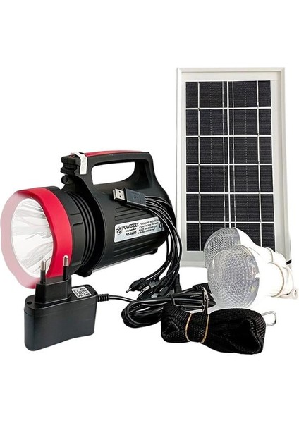 Powermaster 10 Watt 22 Smd Ledli Solar Panelli 3 Ampullü Usb-Mp3-Radyo Destekli Solar Fener YJ-1908TSYK fırsatları