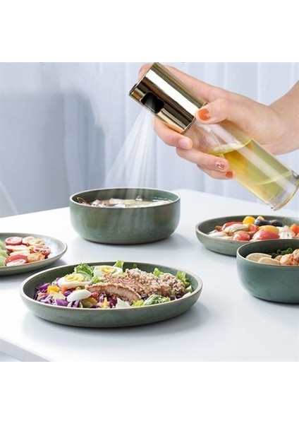 100ML Kapasiteli Şeffaf Spreyli Yağdanlık Sosluk Yağ Püskürtücü Yağ Şişesi modelleri