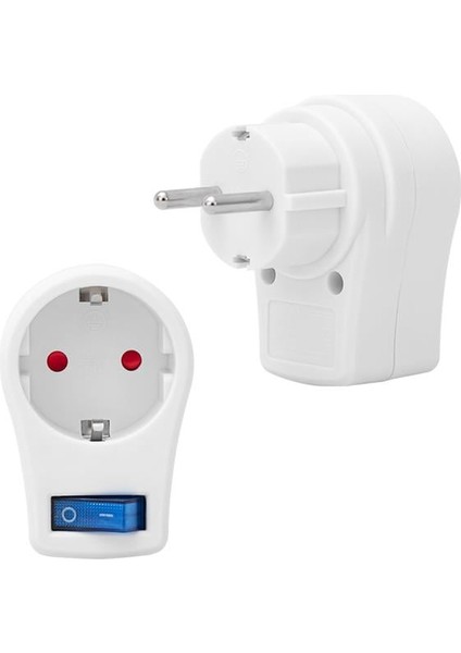 Powermaster PM-16816 Anahtarlı Akım Korumalı Tekli Priz 10 Amper - 2510 Watt Tekli Beyaz fiyatları