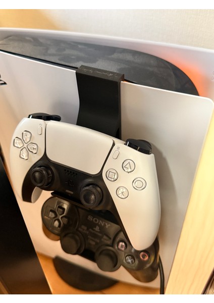 Askılı Oyun Kolu Standı Siyah – Konsol Üstü Gamepad Tutucu ve Düzenleyici Aparat
