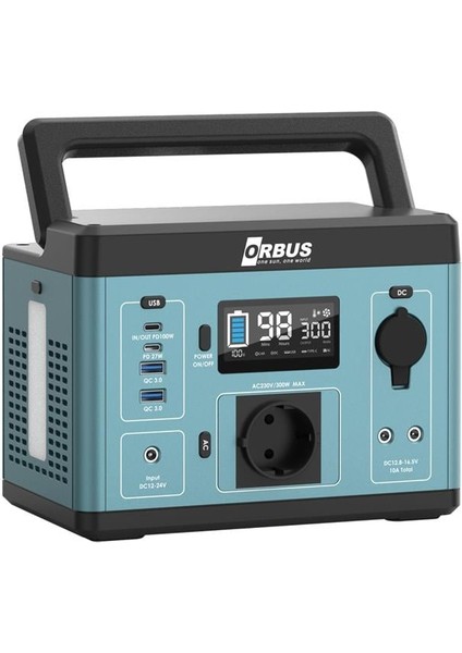 Orbus OPS-300 300 Watt Power Station Taşınabilir Güç Kaynağı Istasyonu (Lityum Iyon)