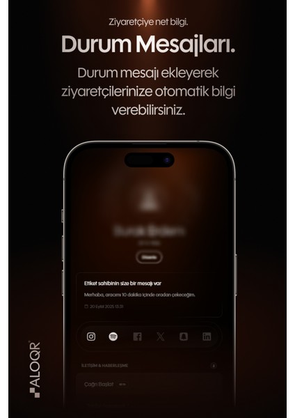 Gece Kızılı Qr (Daire), Yeni Nesil Dijital Araç Numaratörü, Akıllı QR Kodlu Park Etiketi, Numara Gizleme ve Araç İletişim Sistemi modelleri